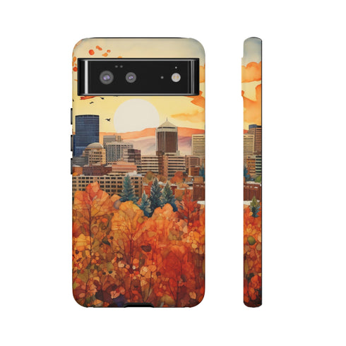 An Urban Autumn Overlook - Impact Resistant Phone Case Google Pixel 6 Matte